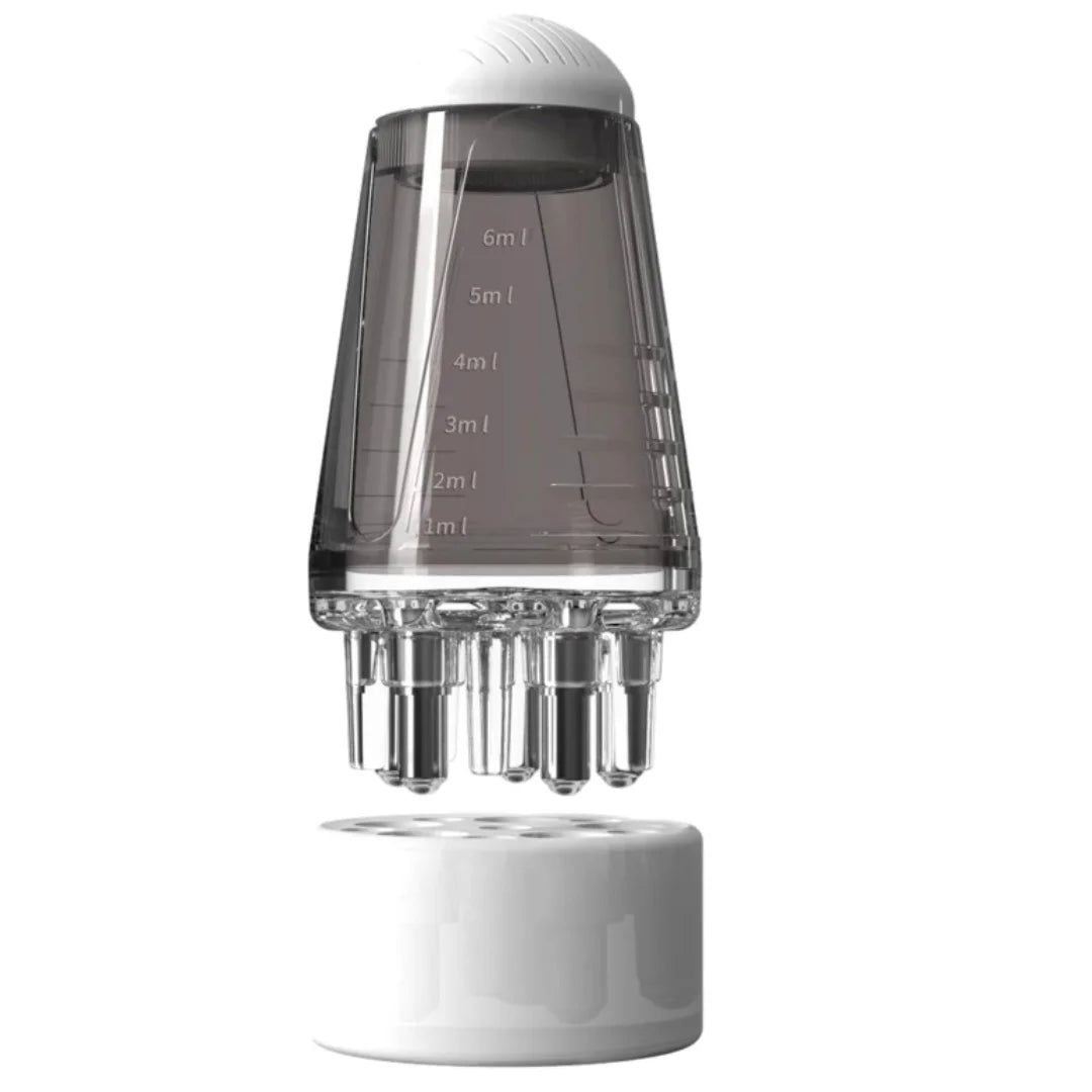 Scalp Oil Applicator & Massage Comb – 6ml Hair Oil Dispenser with Precision Roller Ball Scalp Massager