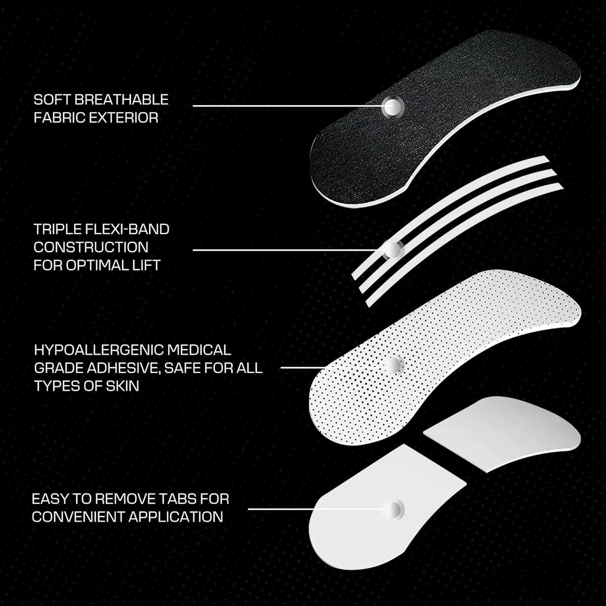 Premium Anti-Snoring & Breathing Nasal Strips (Nasal Congestion Relief Tape)