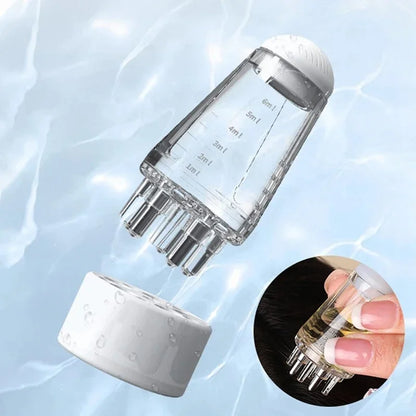 Scalp Oil Applicator & Massage Comb – 6ml Hair Oil Dispenser with Precision Roller Ball Scalp Massager